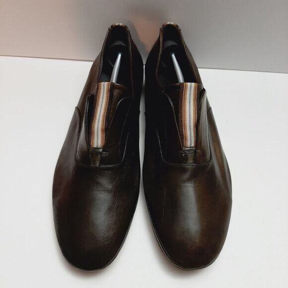 BARRATS 1890 \ Driving Slip-On Loafer Leather Shoes Deep Green Men's Sz US 8.5 - Picture 5 of 16